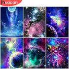 Алмазная картина Вселенная, планета, квадратнаякруглая