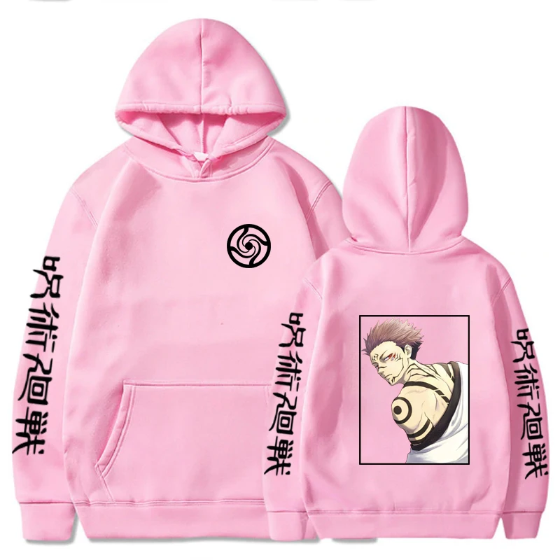 

Jujutsu Kaisen Itadori Hoodie Harajuku Streetwear Fashion Long Sleeves Loose Anime Cloth