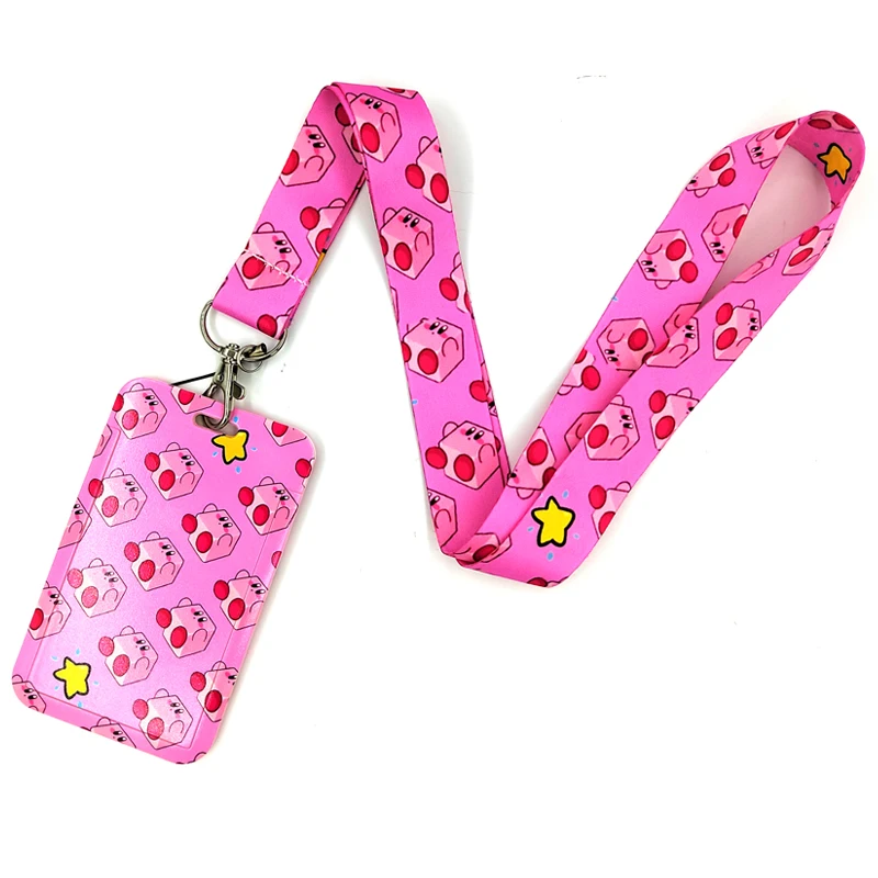 

Anime Kawaii Cartoon Characters Pink Style Neck Strap Keychain Lanyard For Keys ID Badge Card Holder Mobile Phone Accessoeies