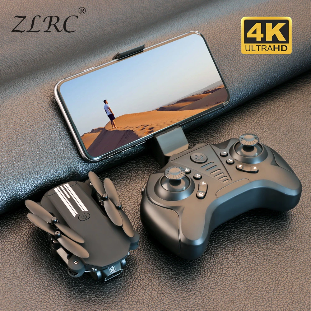 

ZLRC 2021 Новый мини-Дрон 4K 1080P HD камера WiFi Fpv удержание высоты воздуха черный и серый складной Квадрокоптер RC Дрон игрушка