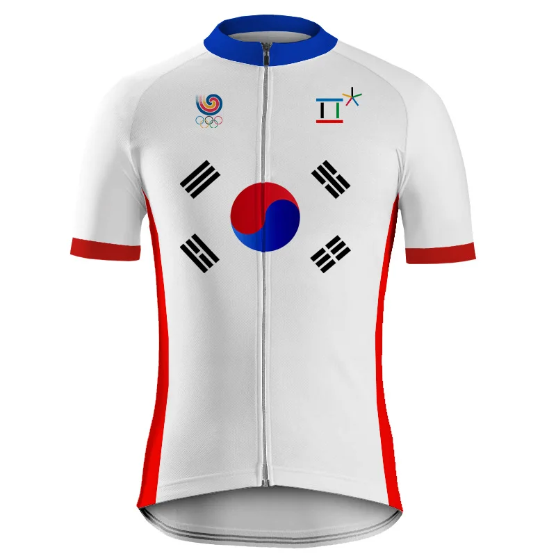 Профессиональная Корейская одежда для прогулок с коротким рукавом езды на