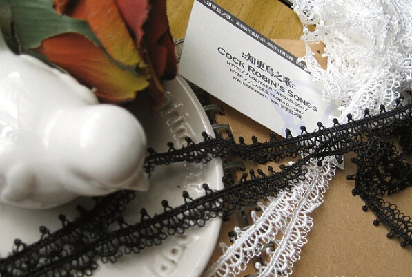 10 ярдов 2 см 0 78 &quotширокий черный/цвета слоновой кости Роза Ткань Вышивка Одежда