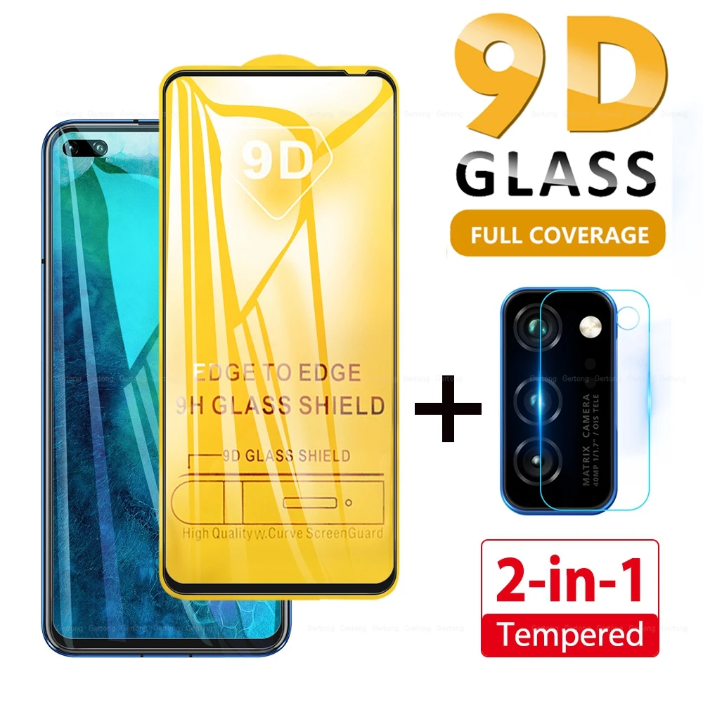 2в1 Защитное стекло для huawei honor V30 20 Pro 10i 9D переднее закаленное + задняя пленка