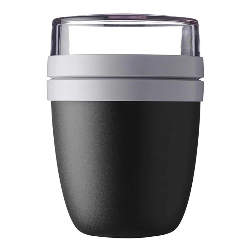 

MXLB 2 In 1 Creative Practical Lunch Cup Travel Portable Keeping Fresh Bowl Tableware