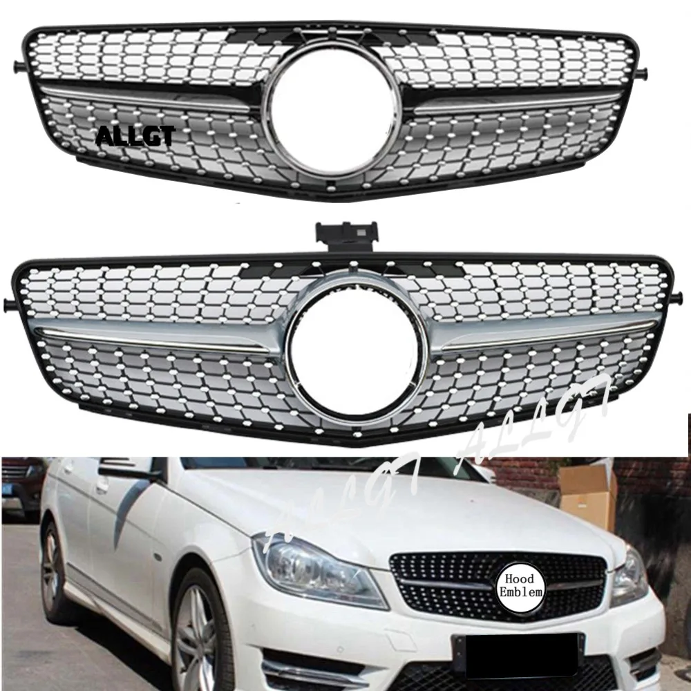 Передний гриль верхний предфазный подходит для Mercedes Benz C CLASS W204 2008 2009 2010 2011 2012 2013 2014
