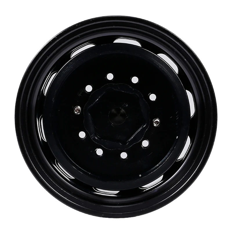 

4 Pcs Toy Car 10-Hole Hub Rear Wheel Alloy Wheel Hub Rim for 1/14 RC Car