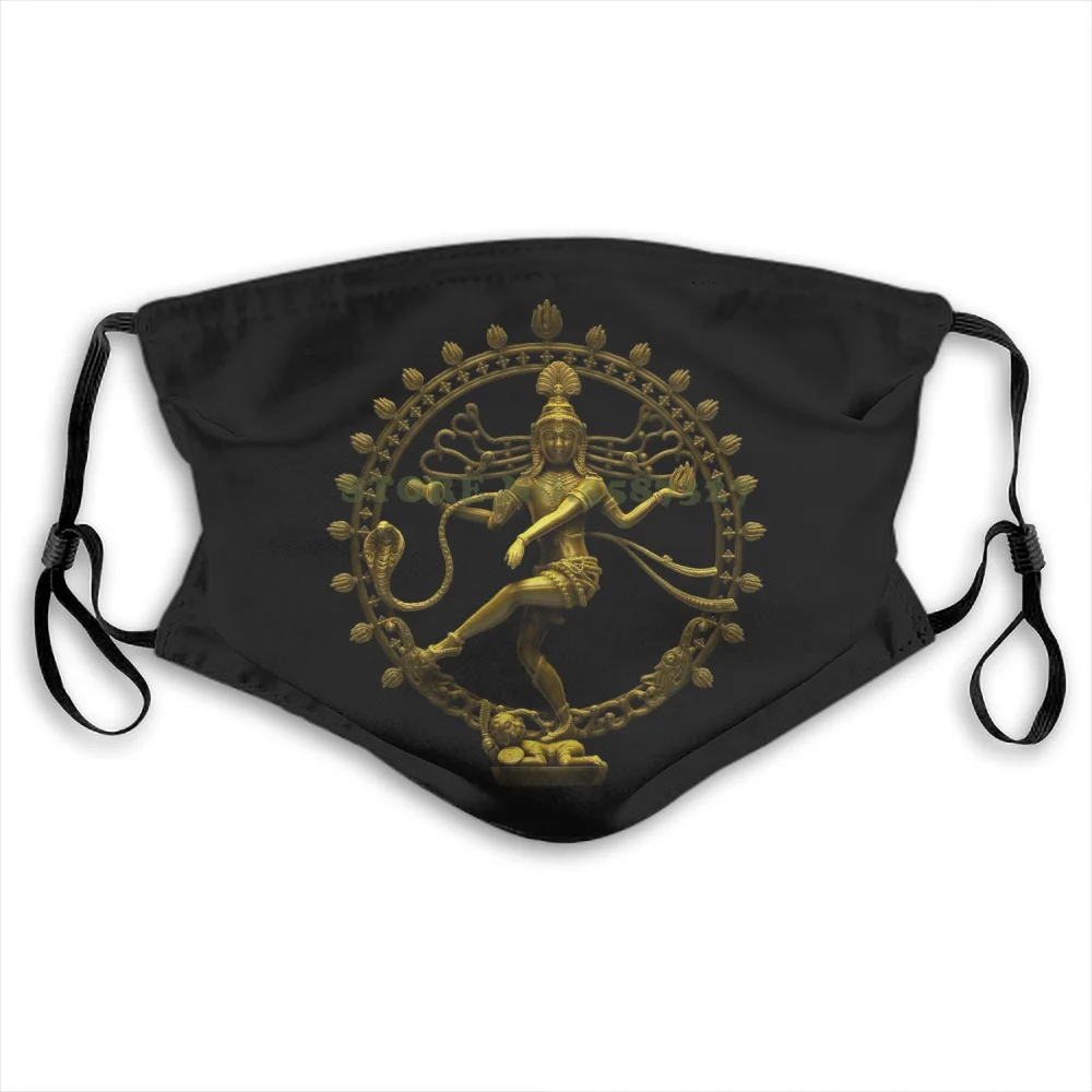 

Cotton Fashion Free Shipping Shiva Nataraja Graphic For Men Women Face Masks