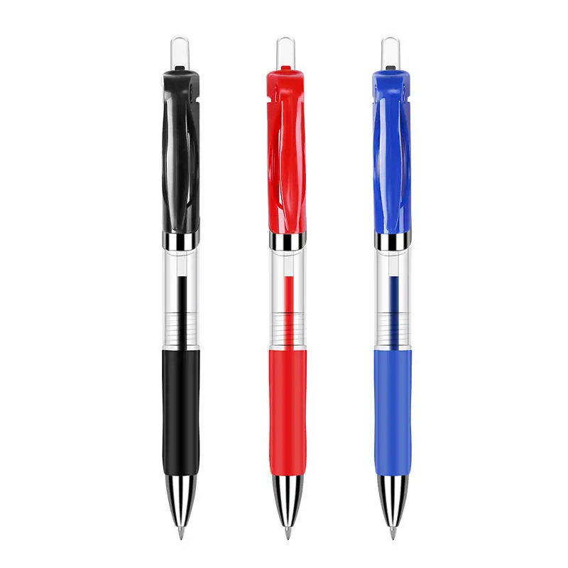 4/5pcs 0.5mmK-35 Press Gel Pen Refill Ballpoint Pen Signature Meeting Black Red Blue Student Learning Work images - 6