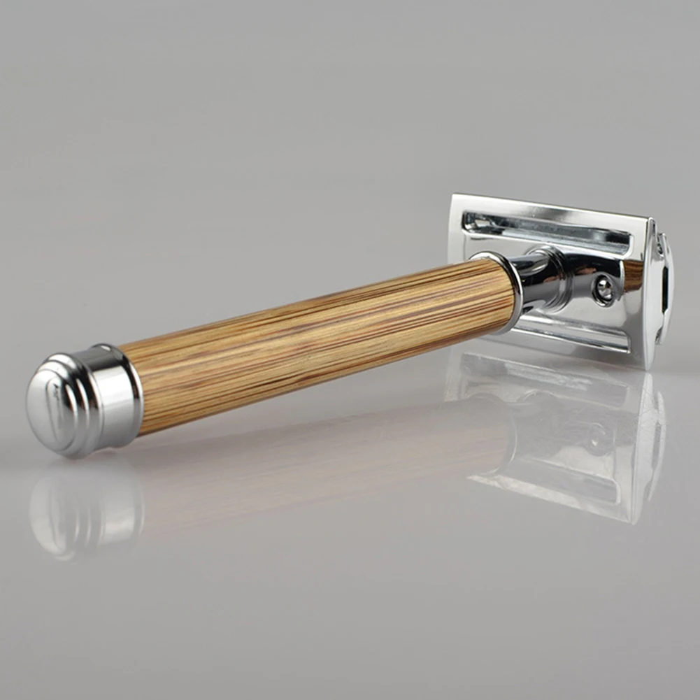 Мужская Ручная Бритва для бороды безопасная бритва с двойными краями длинная