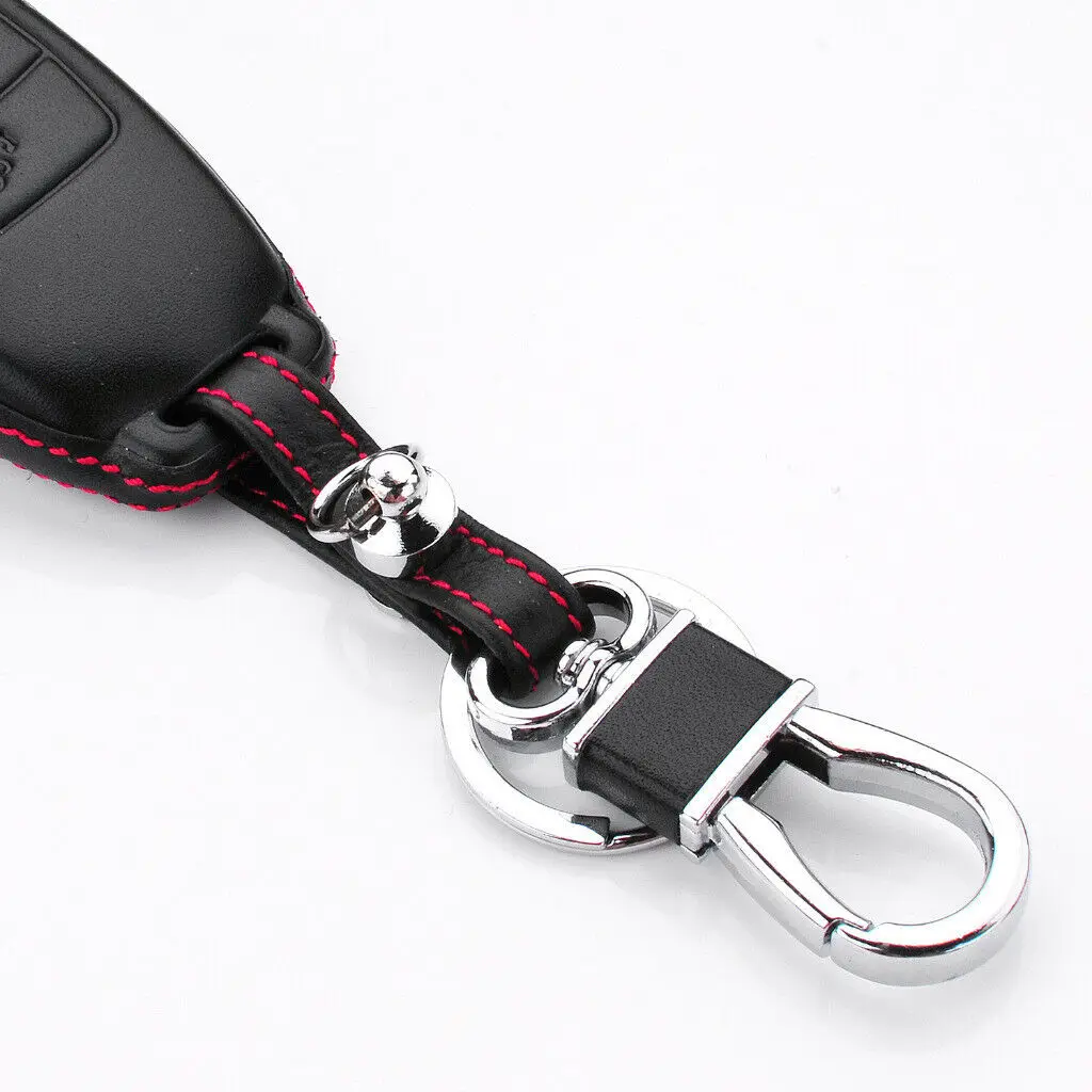 

1pc LeaPopr Key Bag 3 Button Car Case Cover Holder Parts Remote Fob Replacement