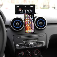 mobile phone gravity holder stand clip for a1 car air vent outlet phone mount bracket for ios android smart phone