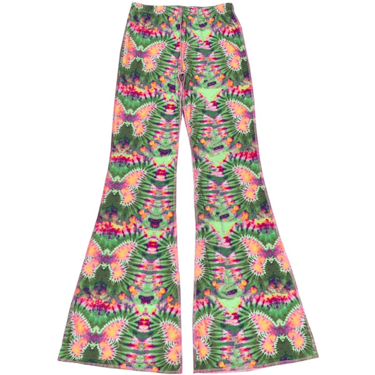 

Women Spring Summer Fashion Patchwork Floral Print Elastic Loose Casual 2021 Y2K High Waist Loose Street Style Color Pant