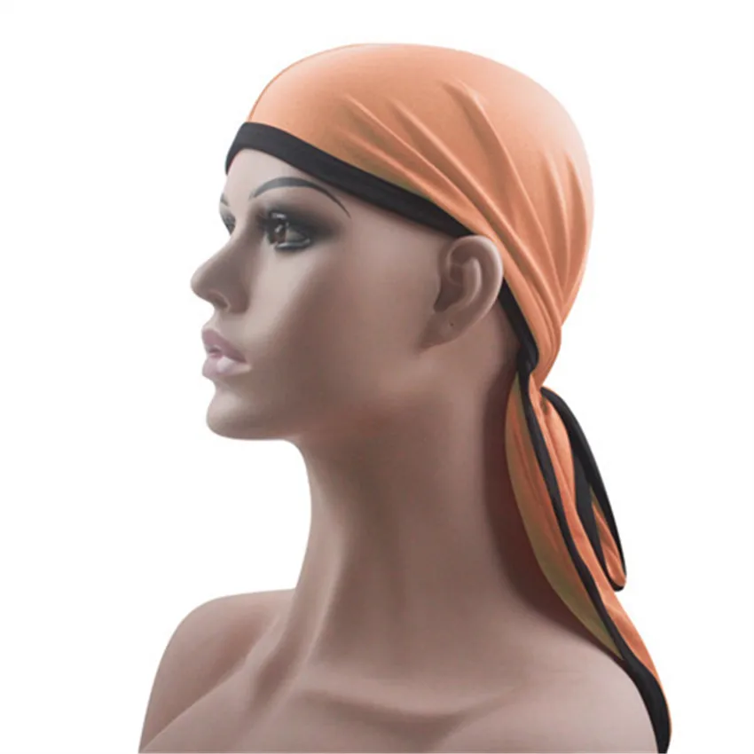 Новые модные мужские и женские атласные парики для волос Бандана тюрбан