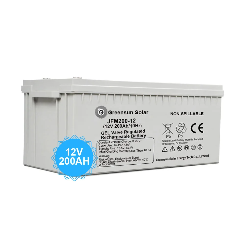 

Agm Gel Lead Acid Flooded Battery 12V 200ah Solar Energy Storage Battery for Home