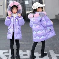 20 degee 2021 children kids girls furs hooded coat outerwear parkas teenage warm outfits winter waterproof and snowproof jacket