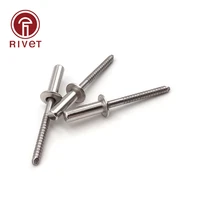 gb12615 4 din en iso 16585 m4 8 100pcs stainless steel round head closed end blind rivet sealed hollow rivets blind rivets