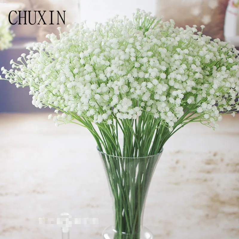 55 см Моделирование многоцветные пластиковые Gypsophila украшения для домашнего стола