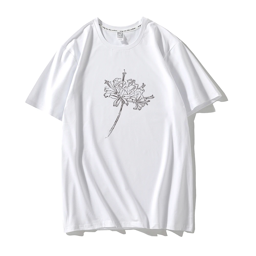 

Летняя свободная футболка, одежда с цветами, одежда с пчелами, подарок для любимых, футболка в эстетике, одежда для девушек с цветочным принтом, Забавные футболки
