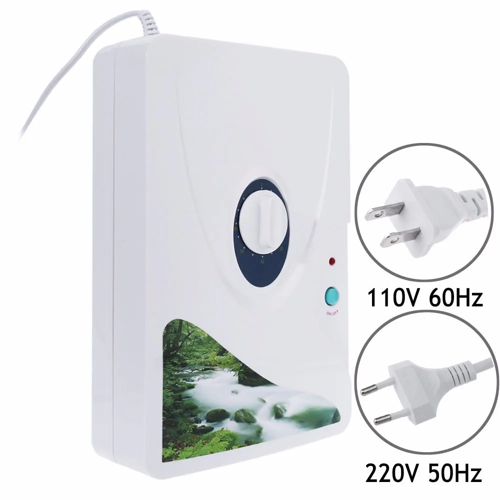 

New Air Purifier Ozone Generator Ozonator Wheel Timer Air Purifiers Oil Vegetable Meat Fresh Purify Air Water ozone 600mg
