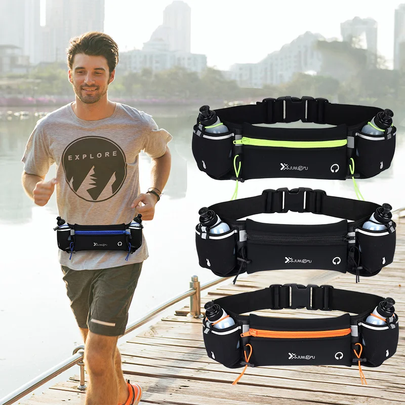 Спортивная поясная сумка Marathon для бега с двойным карманом забавная телефона