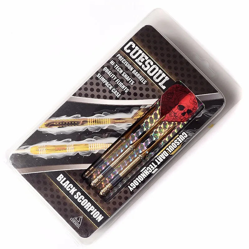 

CUESOUL New 23g 25g 27g Professional Darts Steel Tip Darts Red Dart Shaft With Red Dart Flights