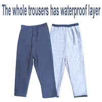 adult waterproof diaper pants incontinence care trousers breathable washable slacks cotton leak proof prevent embarrassed tucked