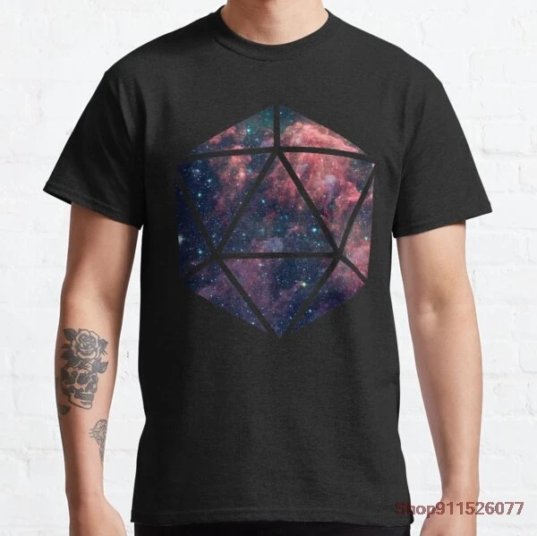 D20 Феи из хлопка высокого качества для мужчин с коротким рукавом вытирая футболка