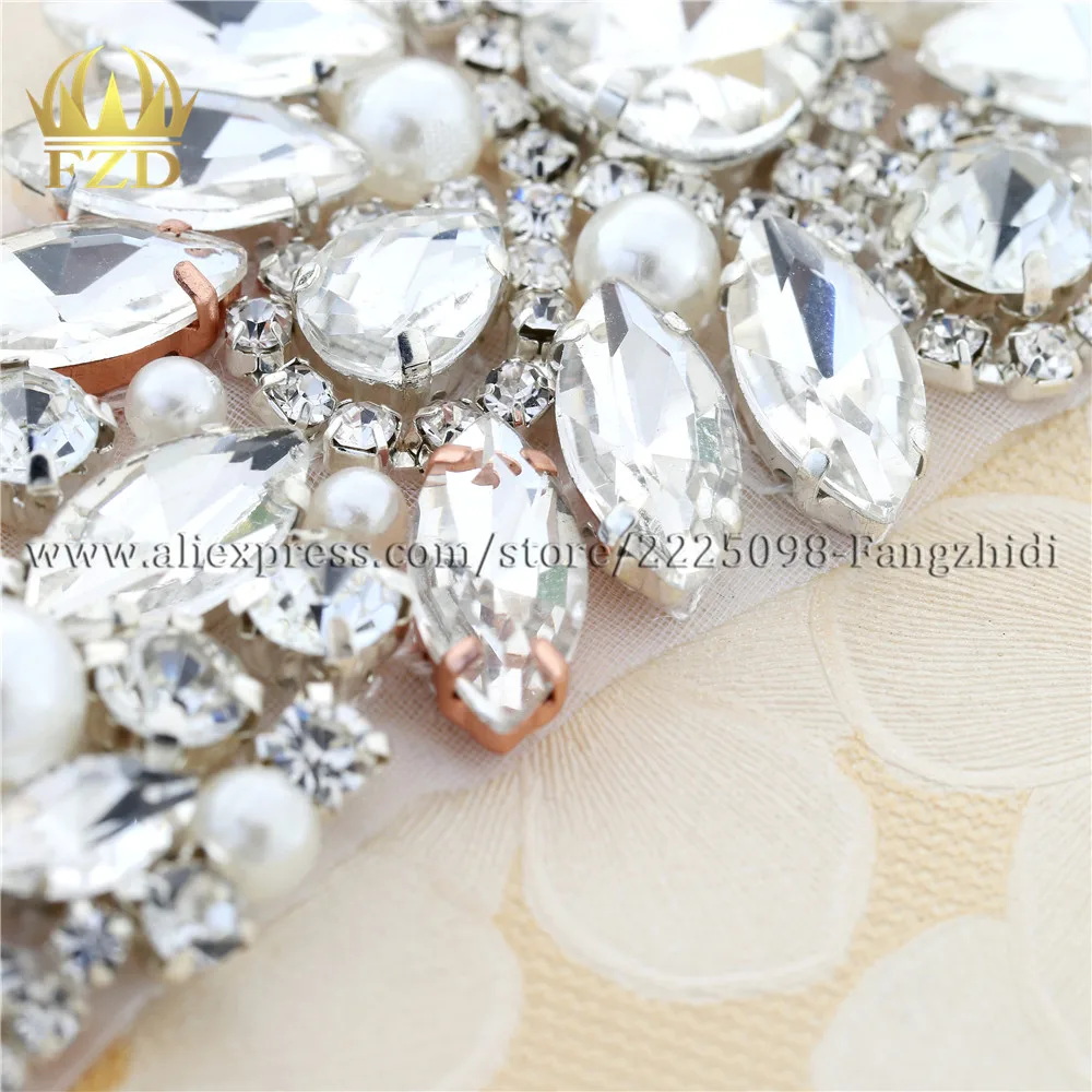 (30 шт.) оптовая продажа ручной работы Горячая фиксация шитье бисером свадебный