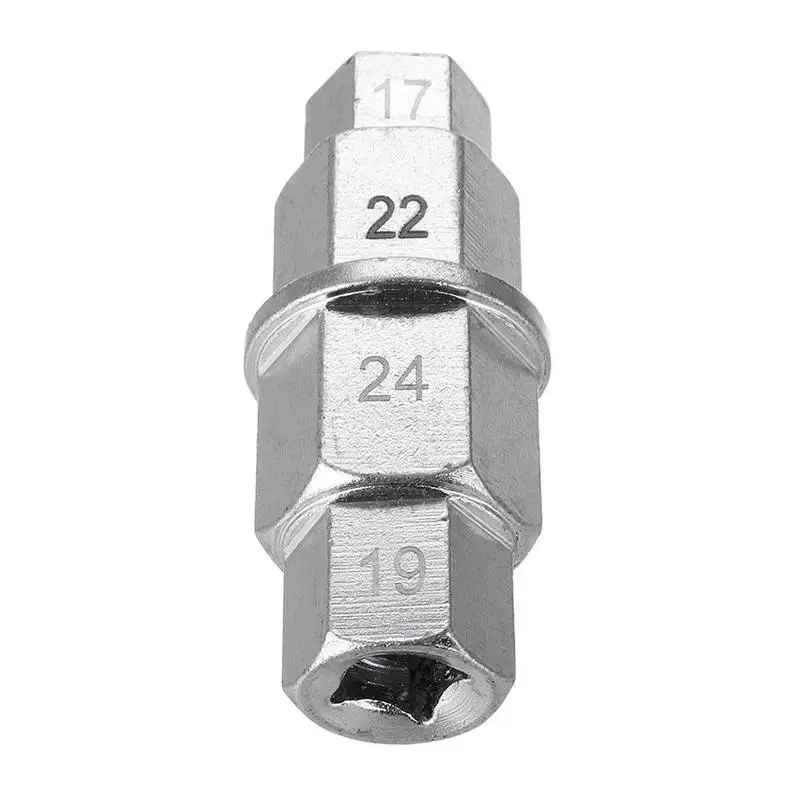 Motorcycle Front Wheel 17 19 22 24mm Hub Axle Allen Spindle Driver Tool Wrench Black Silver |