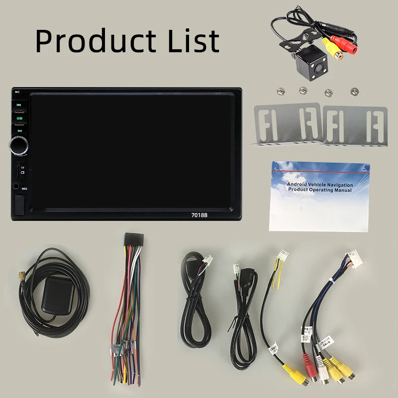 7-дюймовое Сенсорное автомобильное радио 2 Din Android MP5 проекция 1080P EQ звук 12 В