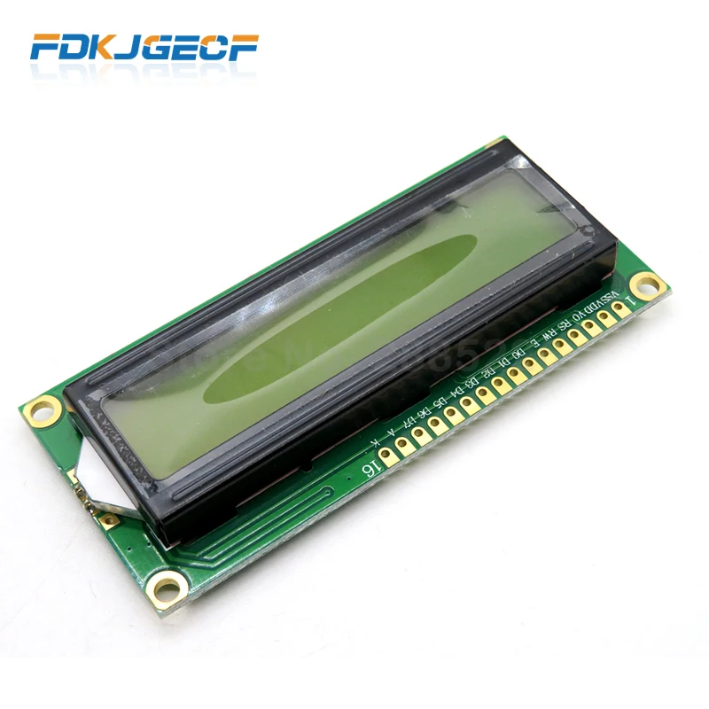 1602 жк модуль с нижним зеленым экраном 16x2 подсветки 5 в для arduino комплект