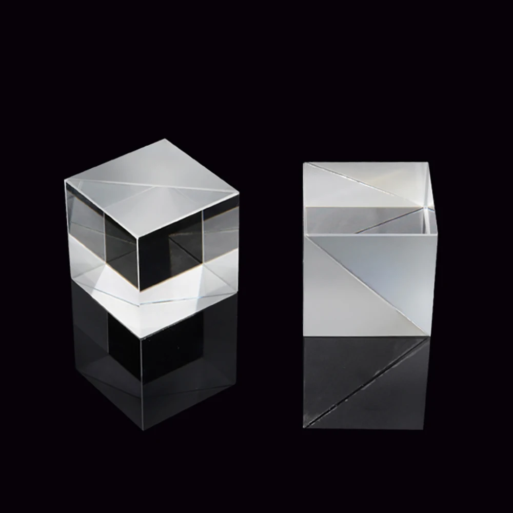 cubo de vidro ótico para o experimento do espectrómetro prisma
