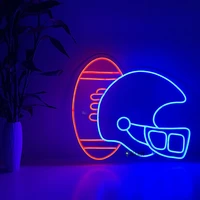 neon sign custom led light custom chicago bears helmet football banner sports neon light neon sign