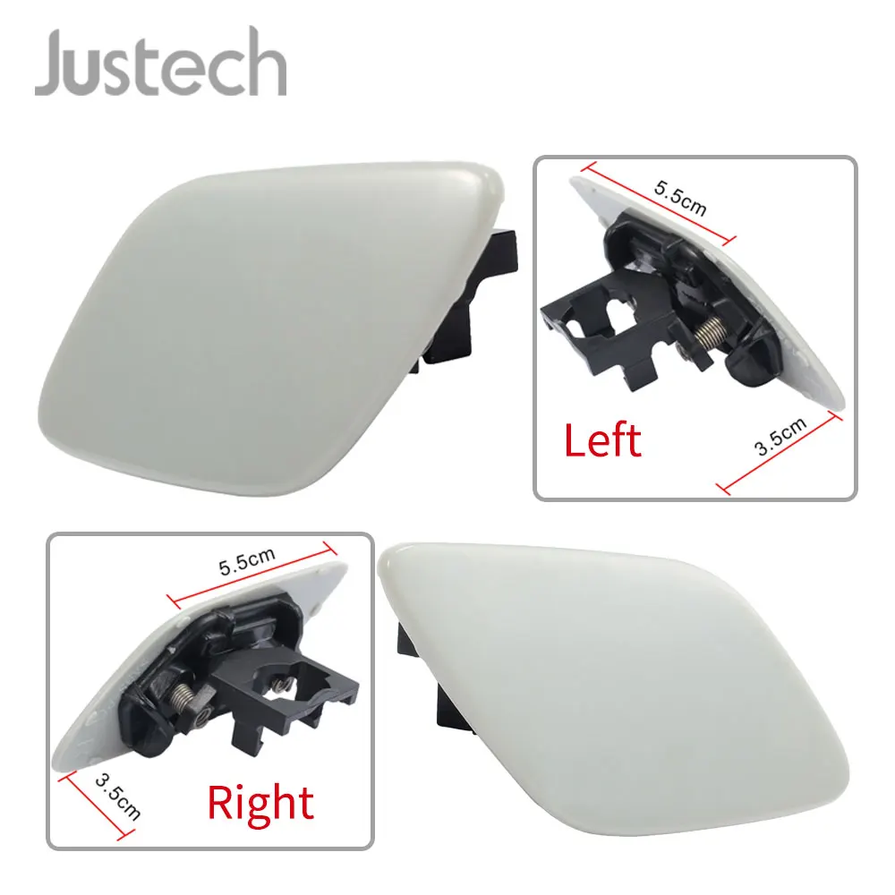 

Justech Headlight Washer Cover Left 61677171659 Right 61677171660 For BMW 2005-2010 3 Series LCI Car Headlight Washer Cover Grey