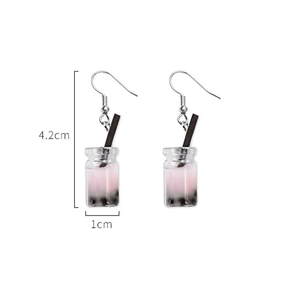 Серьги-подвески женские в виде фруктов молока чая напитков | Украшения и