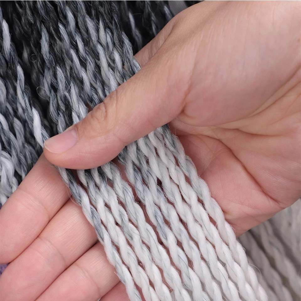 

FORCUTEU Ombre Senegalese Twist Hair Crochet Braids 24inch Synthetic Braiding Hair Extennsions for Black Women Pink Gray Red