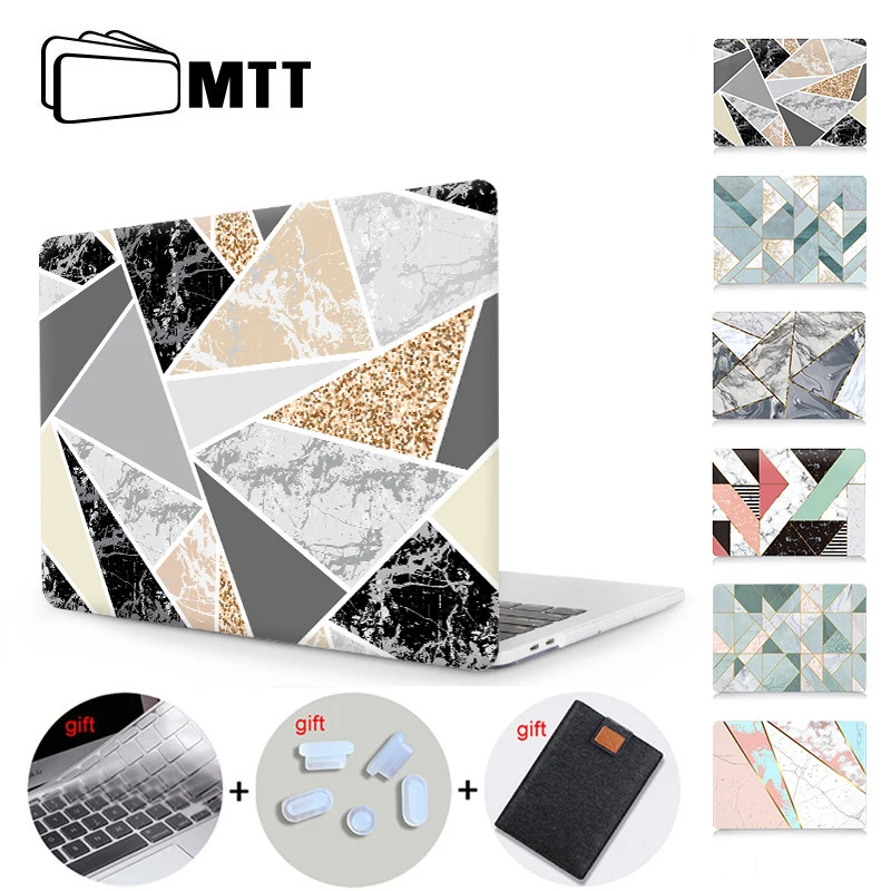 MTT чехол для Macbook Pro 13 15 геометрический принт Твердый чехол для Macbook Air Pro retina 11 12 13 15 дюймов Сенсорная панель чехол для ноутбука