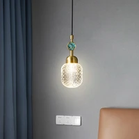 translucent crystal pendant lights modern creative hanging pendant lights minimalist suspension luminaire home decoration ei50dd