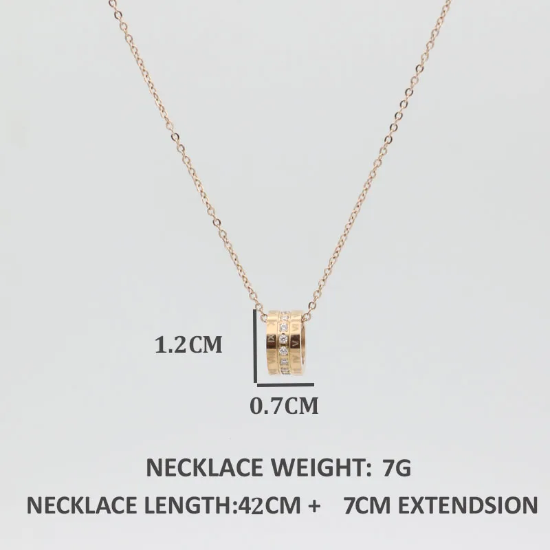 Fengnee Роскошные ювелирные изделия из нержавеющей стали для женщин Любовь розовое