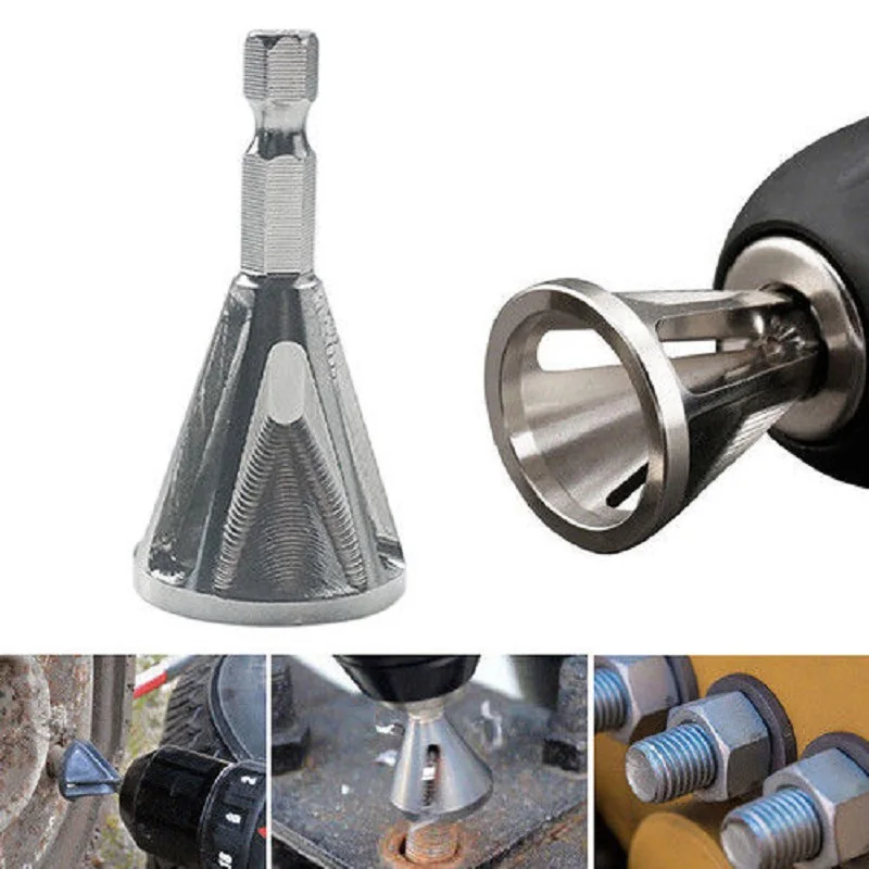 

Hex Shank Deburring External Chamfer Steel Remove Cutting Burr Drill Bit Tools Kit Uniburr Cr12MOV Steel High Quality Material