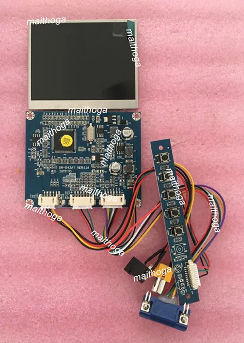 Плата видеопривода VGA / AV + цветной ЖК экран TFT 3 5 дюйма 320(RGB)* 240 12 В|screen key|screen lightscreen
