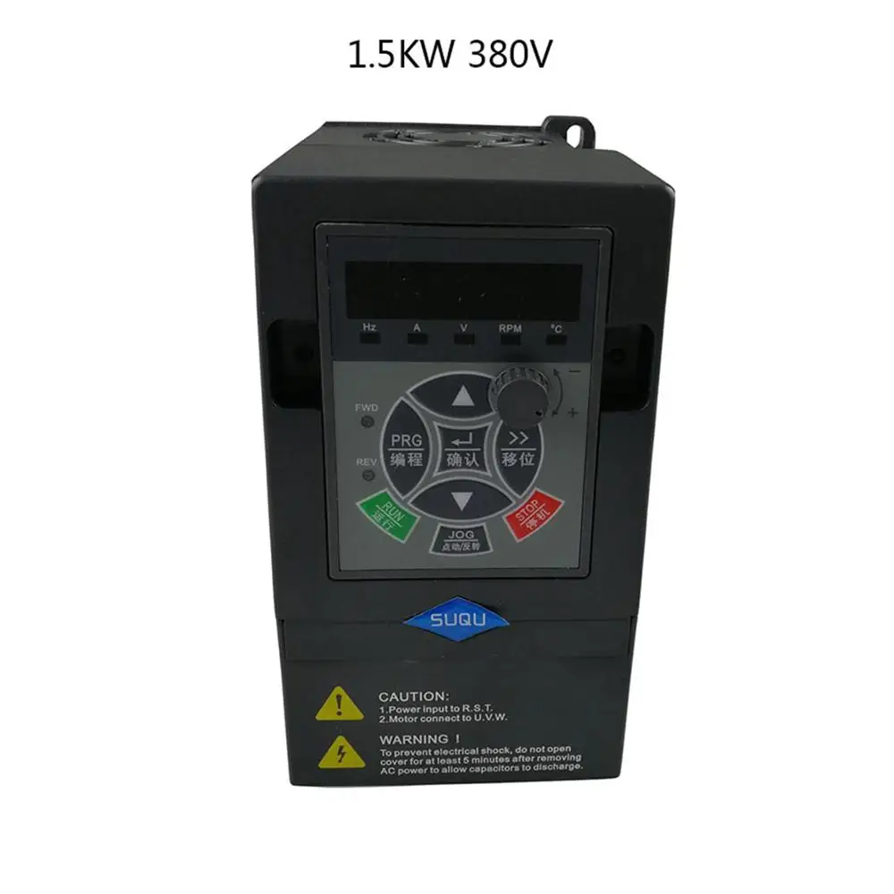 black 1.5KW 380V 380 В одиночный в три выхода общий преобразователь частоты 0,75 кВт 2.2квт 1.5кВт VFD инвертор преобразователь частоты переменная частота - Цвет: black 1.5KW 380V