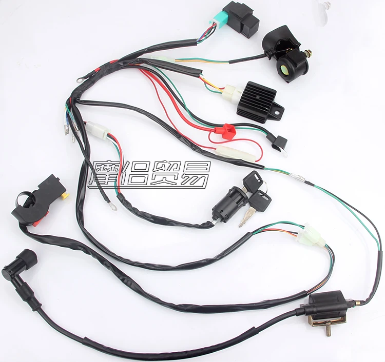 Жгут проводов для мотоцикла CDI соленоидный выпрямитель катушки зажигания 50 куб.
