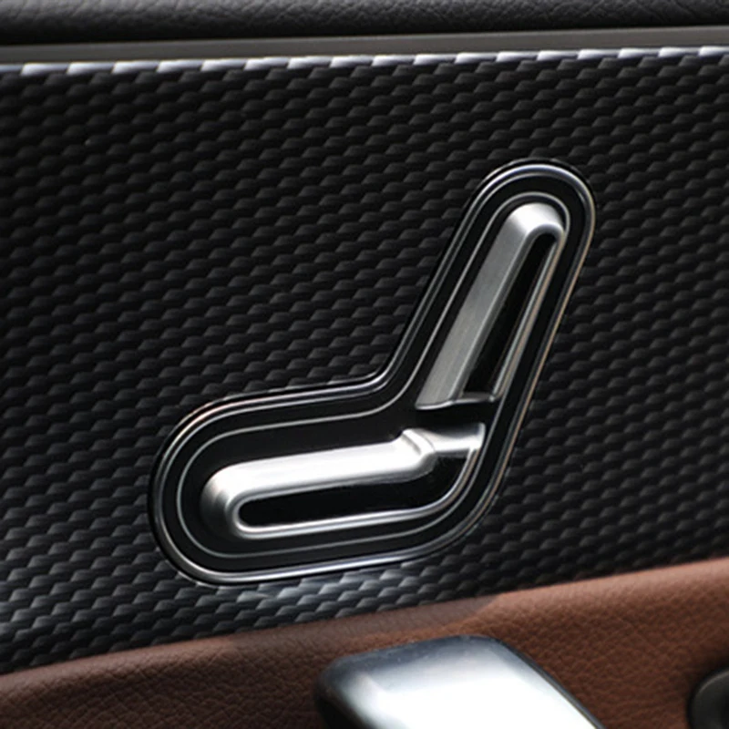 

Car Door Panel Seat Adjustment Button Decoration Cover Sticker for Mercedes-Benz A-Class W177 A180 A200 A220 2019 2020+