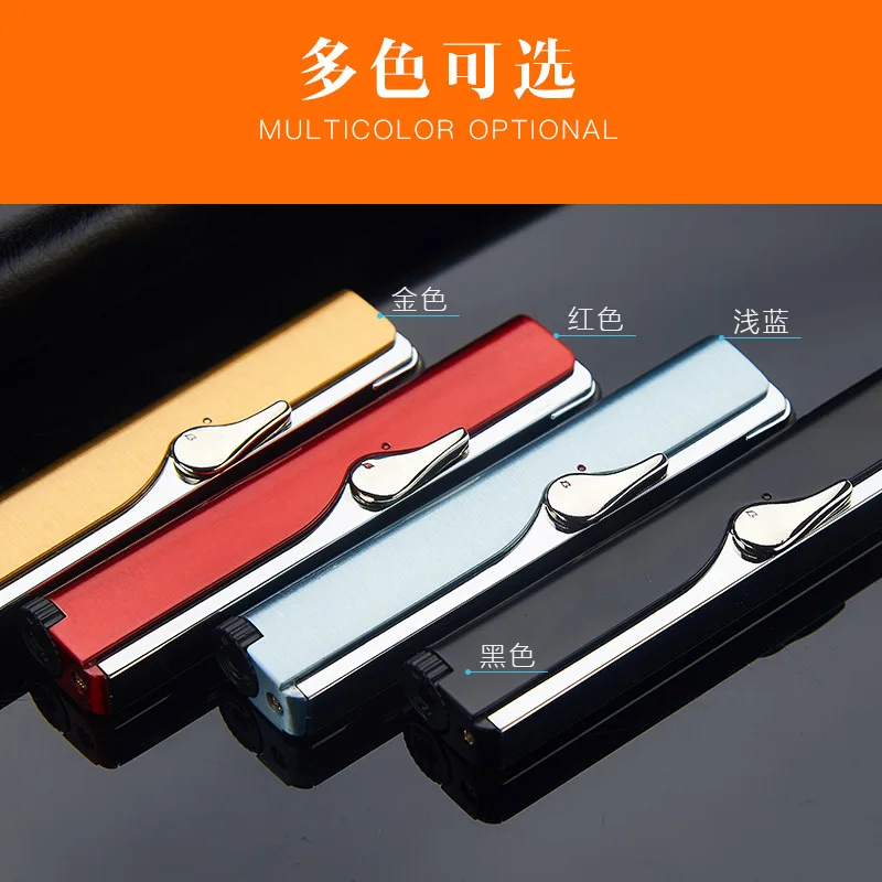 Network hong cayi Gas Cigarette Lighter Douyin Celebrity Style Inflatable Windproof Straight | Дом и сад