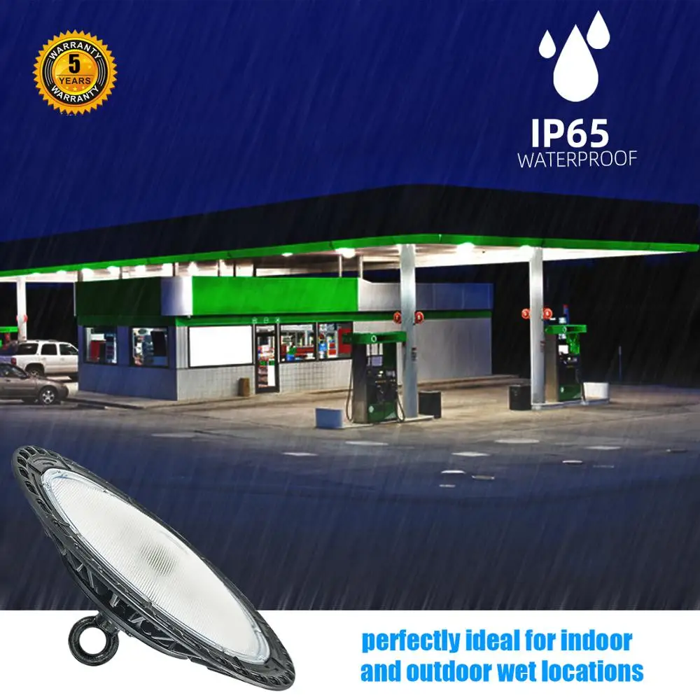 Светодиодный подвесной светильник типа High Bay 100W 150W 110V 5500 яркий белый Водонепроницаемый из IP65 светодиодный