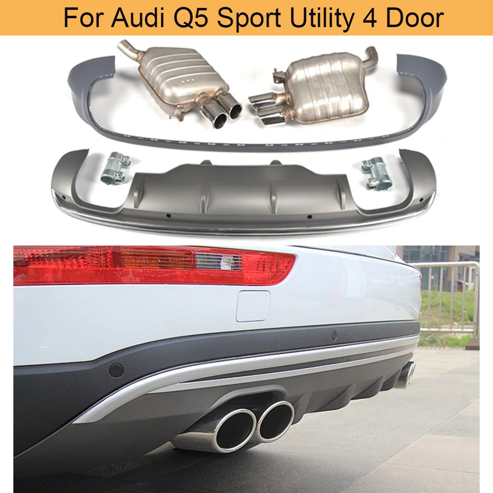 Автомобильный задний бампер диффузор спойлер для Audi Q5 Sport Utility 4 дверный 2010 2013 PP