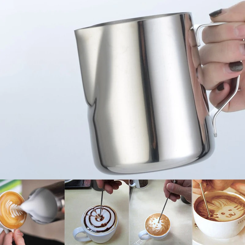 Espresso Coffee Latte Tools Milk Frothing Jug Pitcher Garland Cup 1PC Stainless Steel Hot Sale Kitchen Craft | Дом и сад