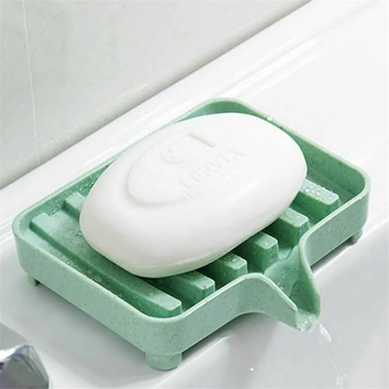 

Bathroom Draining Soap Dish Drainage Soap Box Wheat Straw Storage Box Kitchen Tub Sponge Storage Cup Rack Soap Holder Draining