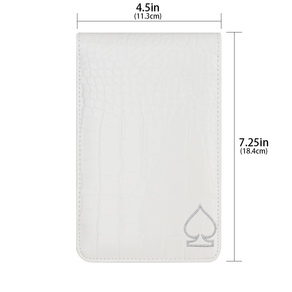 Держатель карты для гольфа из кожи ручной работы с узором крокодиловая кожа